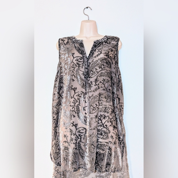 KNOX ROSE Women's high - low velvet tunic / dress? - Picture 2 of 10